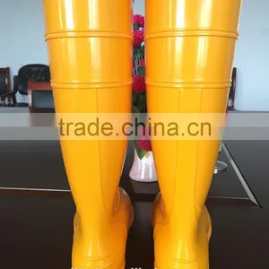 Fashion Yellow Pvc Rain Boots, Cheap Work Shoes thumbnail-4