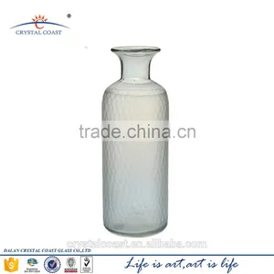 Wholesale Long Cylinder Handblown Mosaic Glass Vase thumbnail-1