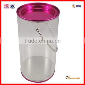Pvc Tube,pvc Tin Bucket With Metal Handle thumbnail-1