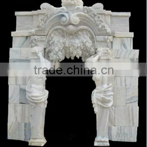 Antique Carving White Marble Door Surround thumbnail-1