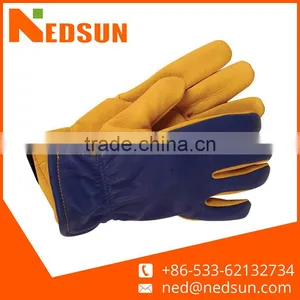 New Design Cow Leather Garden Glove for Working thumbnail-1