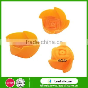 3d Food Grade Silicone Roses Shape Silicone Cake Mold thumbnail-1