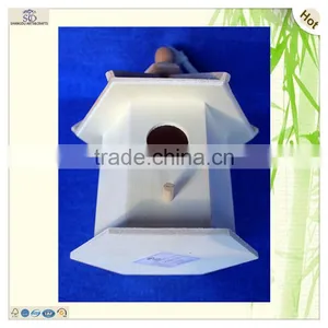 Handmade Oem Diy Paulownia Wood Cage Nest Birdhouses thumbnail-5