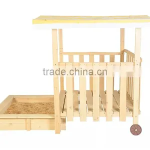 Playhouse Sandbox With Rolling Cover & Pavilion Sandbox thumbnail-2