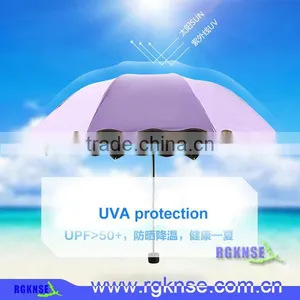 Meet Water Show the Flower Sun Umbrella With UV, 3 Folding Umbrella thumbnail-2