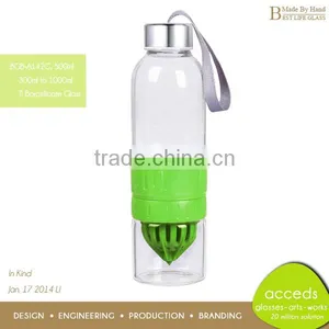 Borosilicate Glass Juice Lemon Water Bottle thumbnail-1