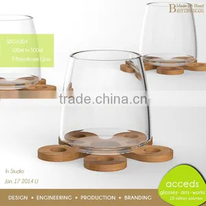 Mouth Blown Transparant Borosilicate Milk Glass Cup thumbnail-1