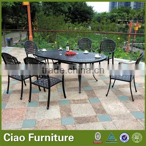 Oval Table Cast Aluminum Outdoor Furniture for Project thumbnail-1