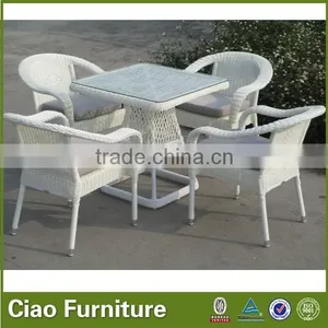 Powder Coated Home Rattan Outdoor Table thumbnail-4