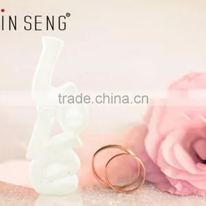High Quality White Porcelain Wedding Love Ring Holder thumbnail-1