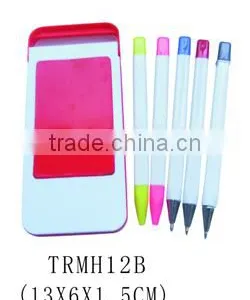 Plastic Mobile Phone Table Holder With Pen Set thumbnail-1