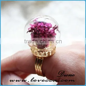 Fashionable Dome Glass Cover Handmade Clear Glass Cover Rings thumbnail-1