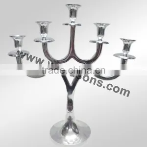 Nickel Plated Candelabra Centerpieces Wedding thumbnail-4