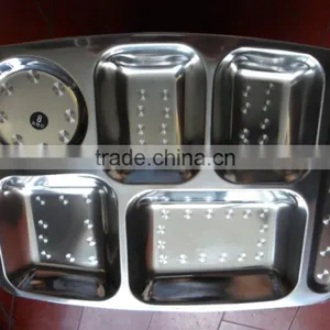 Stainless Steel Lunch Tray Restaurant Use Fast Food Tray thumbnail-4