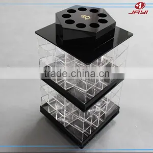 China Manufacturer Wholesale Desktop Rotating Acrylic Lipstick Organiser, Lipstick Display Stand thumbnail-2