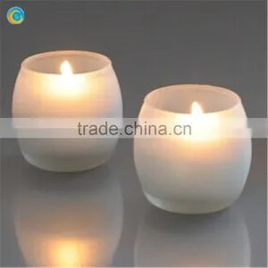 Glass Votive Candle Holders Round Egg Shape thumbnail-1