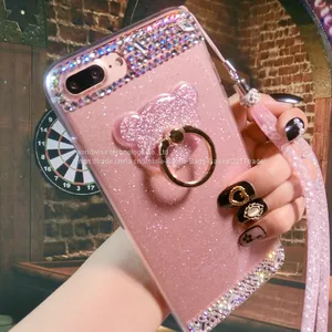 Diamond Cell Phone Back Cover Silicone Mobile Phone Cases for IPhone7/7Plus/6/6s/6plus/6splus Soft Tpu Shell Housing thumbnail-3