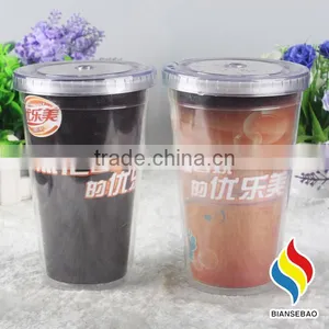 16oz Double Wall Plastic Color Changing Mug Hot Cold thumbnail-1