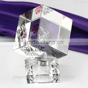 2016 Newest Inner 3d Laser Crystal Cube With Led Base thumbnail-2