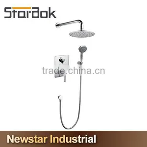 Star.aok Polished Chrome Floor Mounted Tub Filler With Hand Held Shower Head thumbnail-1