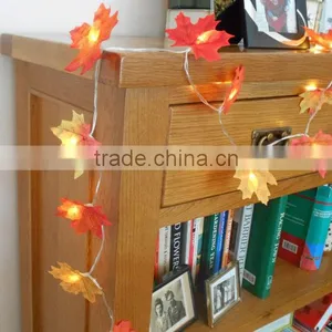 Mixed Orange Red Yellow Leaf Autumn Leaves Wedding Decorate Fairy Lights thumbnail-3