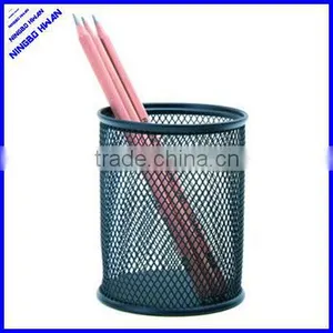 Hot Selling 9cm Diameter Wire Mesh Single Metal Penholder thumbnail-1