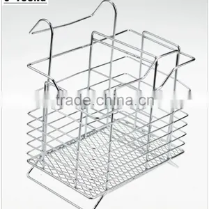 43005 Steel Wire Sink Basket Cutlery Holder Cooking Utensils Storage Kitchen Rack thumbnail-1