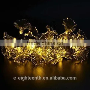 2016 New Hot Sale Morning Glory Shape 20LED Solar Power Outdoor Garden String Lights for Party Christmas thumbnail-2