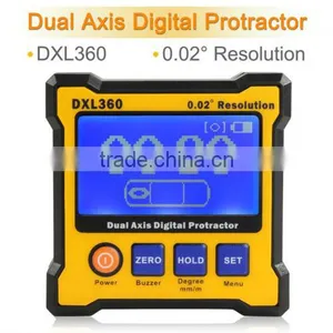 Angle Finder Cube Digital Magnetic Protractor Gauge Inclinometer Level Box thumbnail-1