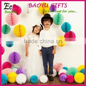 Wedding Paper Honeycomb Ball Hanging Paper Honeycomb Ball Decorations thumbnail-1