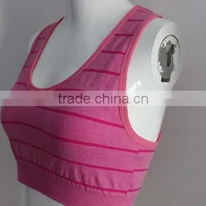 Wholesale Sexy Back Open Ladies Sports Bra/stripe Sports Bra thumbnail-1