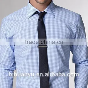 Men Handsome Blue BusinessT/C Dress Shirt thumbnail-1