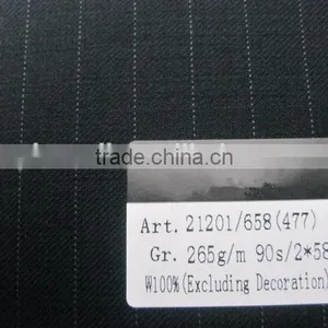 High Quality Fashion Suit Fabrics 100%Wool Worsted Wool Fabric thumbnail-1