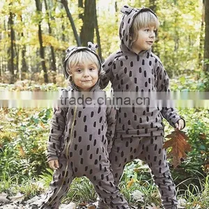 Readymade Garments Wholesale Market Boys and Girls Dot Print Jumpsuits thumbnail-2