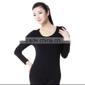 Top Brand High Quality Soft Modal Men And Women Thermal Underwear Long John Set Solid Colors thumbnail-4
