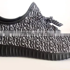 EVA Insole Black and White Mesh Men Sport Shoes thumbnail-2