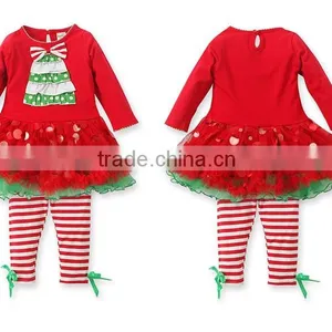 New Arrival Baby Toddler Christmas Clothing Wholesale Christmas Tree Clothes Sets thumbnail-1