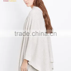 Ladies Knitting Pattern Hooded Knitted Sweater,Hooded Wool Crochet Poncho thumbnail-2