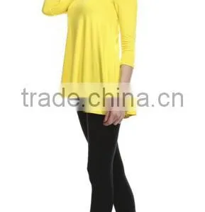 2016 Blouse and Shirt for Ladies Fashion Elbow Sleeve Tunic Blouse With Soft Flowy Drape thumbnail-4