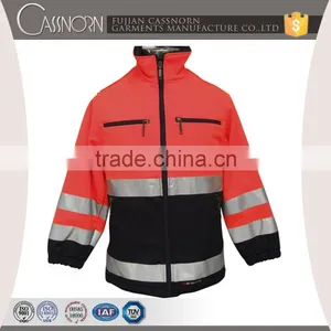 High Visibility Roadway Safety Reflective Softshell Jacket for Special Use thumbnail-1