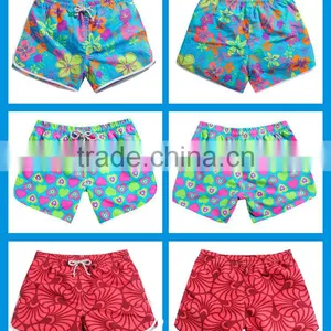 Custom Print Colorful Ladies Hot Beach Shorts Women's Fashion Surfing Board Shorts thumbnail-3