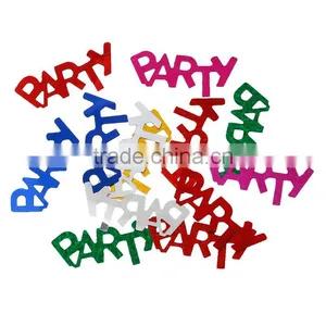 PVC Confetti Party Decorations Wedding Alphabet "Party" At Random thumbnail-1