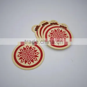 High Quality Customized Christmas Snowflake Silk-Screen Wood Drop thumbnail-1