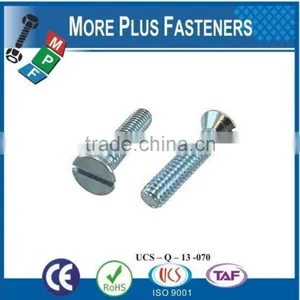 Made in Taiwan Slot Recessed Flat Countersunk Head Machine Screw thumbnail-4