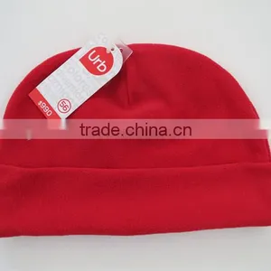 Plain Fleece Beanie Hat thumbnail-1
