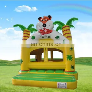 2017 High Quality Attractive Cartoon Tiger Inflatable Jumping Bouncer thumbnail-1
