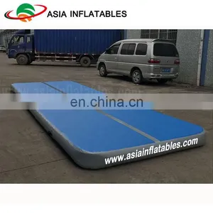 Blue Airtight Gym Inflatable Tumble Mattress For Sport Game thumbnail-2