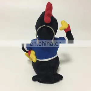 2017 New Type Mascot Plush Stuffed Rooster Chicken Cute Soft Keychain Toy thumbnail-4