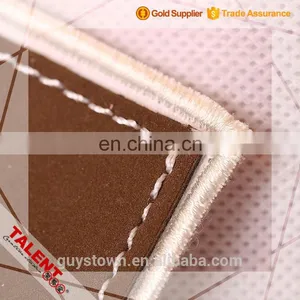 Custom Hot Stamping Brand Logo Bordure Border Jeans Small Leather Patch Sewing Canvas for Decoration thumbnail-4