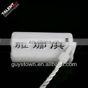 Custom Private Name Plastic Lock Tag String for Garment Hangtag thumbnail-1